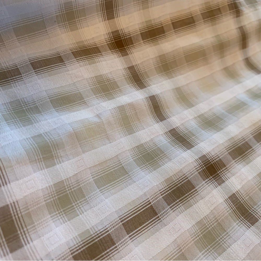 Bugatchi Brown Checkered Gingham Button Down - image 7